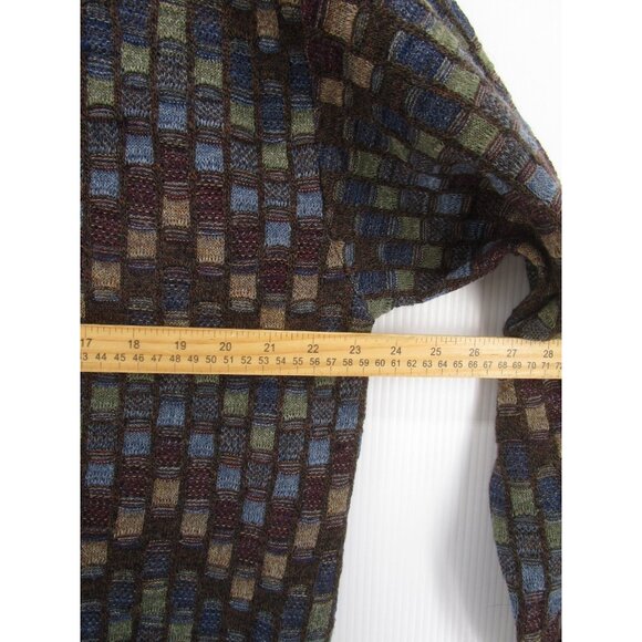 VINTAGE Tricots St Raphael Sweater Large Wool Pullover 3D Knit 90s - Picture 5 of 9